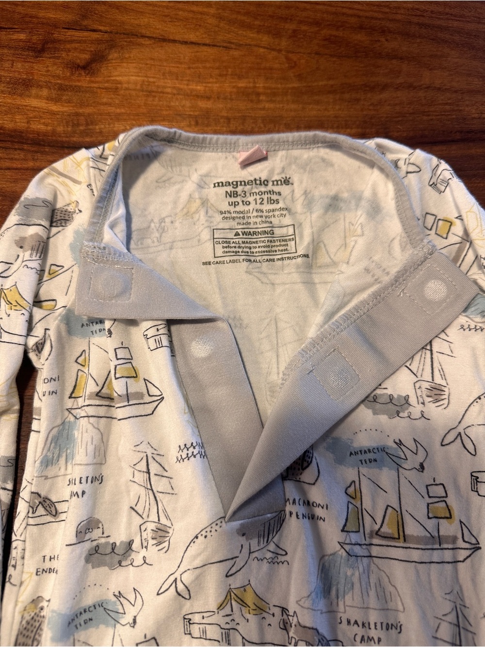 Newborn Magnetic Me Baby sleep gown - Picture 3 of 4